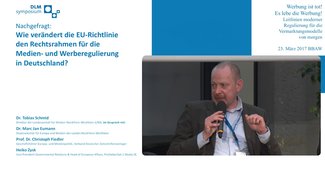 07 Diskussion 02  Bedeutung der EU-Richtlinie als Rechtsrahmen für die Regulierung in Deutschland